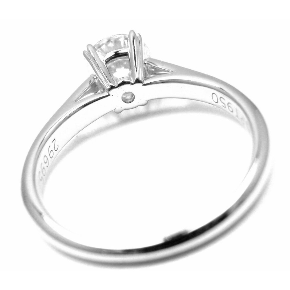 Authentic! Harry Winston Platinum .56ct VVS1/F Diamond Solitaire Engagement Ring - Picture 5 of 11